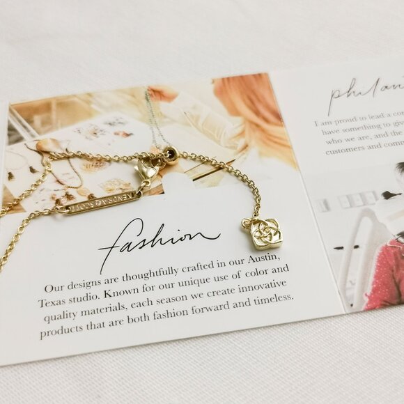 Authentic Kendra Scott Elisa Unicorn Iridescent Drusy Gold Short Necklace - Picture 3 of 3